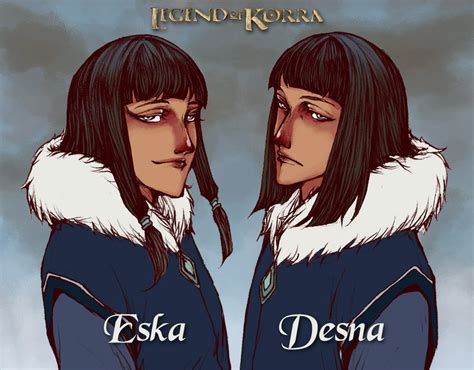 eska legend of korra|eska and desna bed.